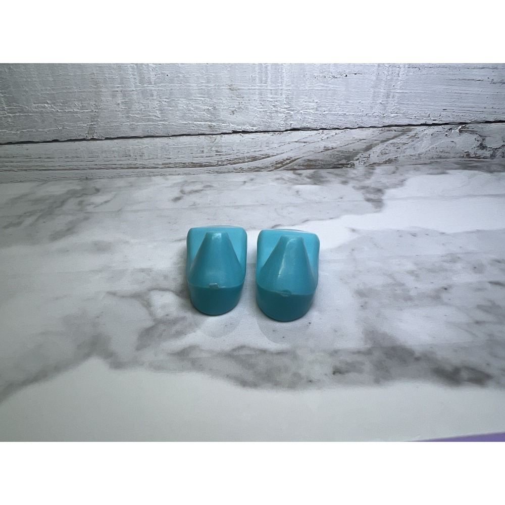 VTG 1980's Hasbro Jem & The Holograms Aqua Blue High Heel ''Pumps'' Doll Shoes - Picture 3 of 4